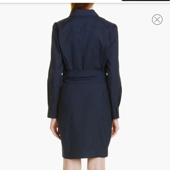 Max Mara James Long Sleeve Silk Wrap Dress - Picture 4 of 9